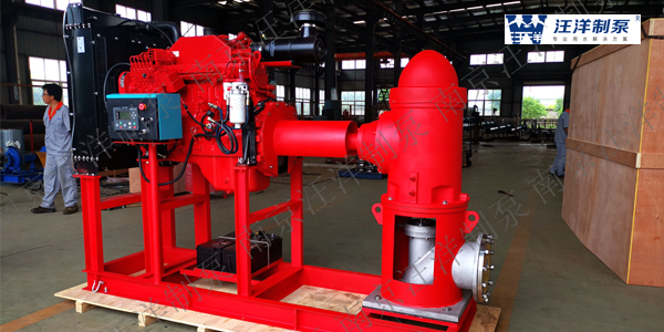 南京汪洋制泵出口柴油机消防深井泵至印度尼西亚