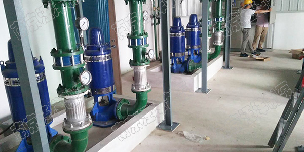 苏州市平谦国际产业园长轴深井泵安装调试完成