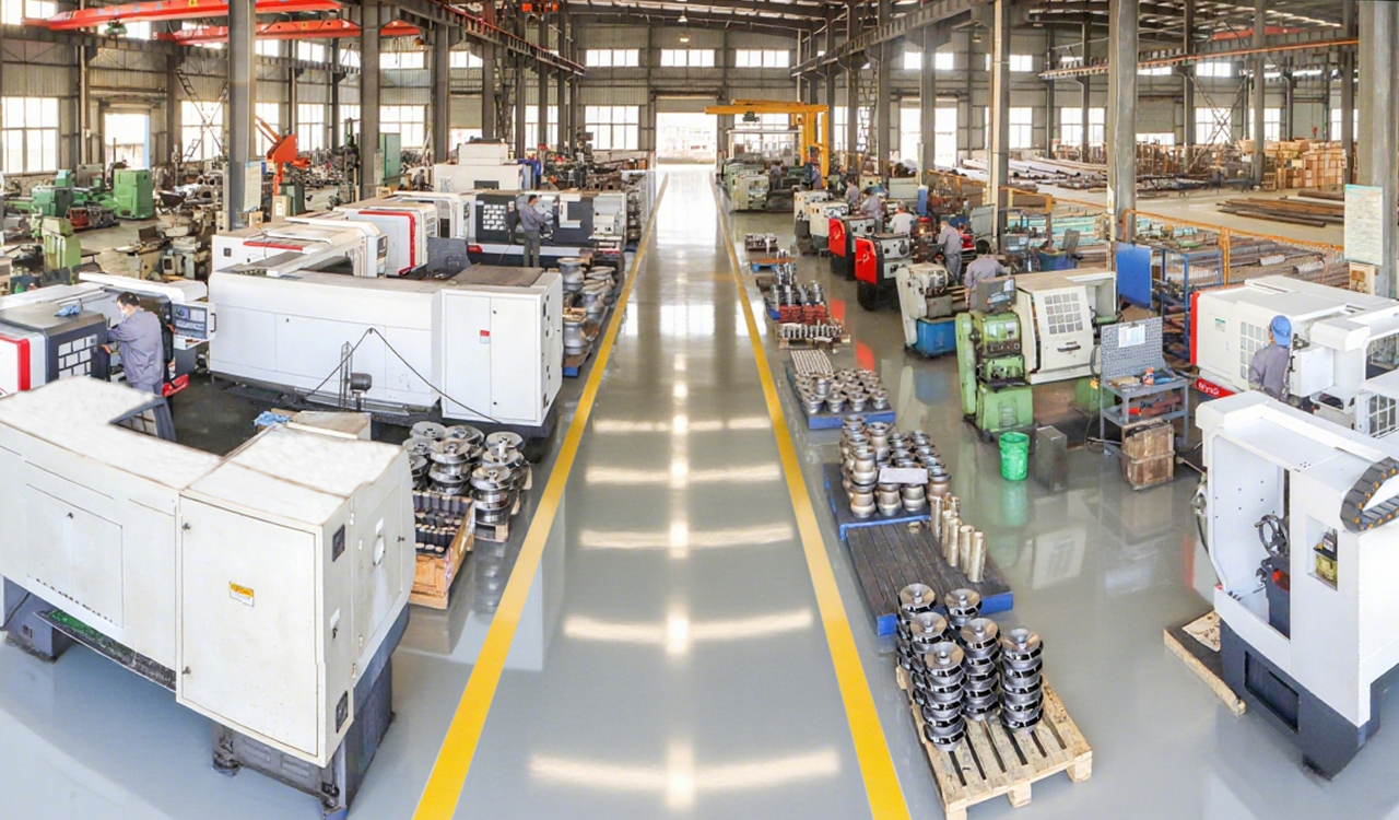 Advanced Pump Parts Manufacturing Workshop Line